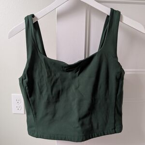 Alder Apparel Green Crop Tank
